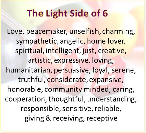 the light side of the 6 vibration