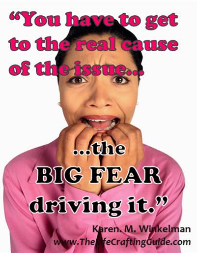 woman looking afraid; you have to get the the real casue of fear