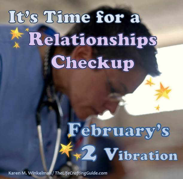 Doctor exam and the words It's time for a relationships checkup