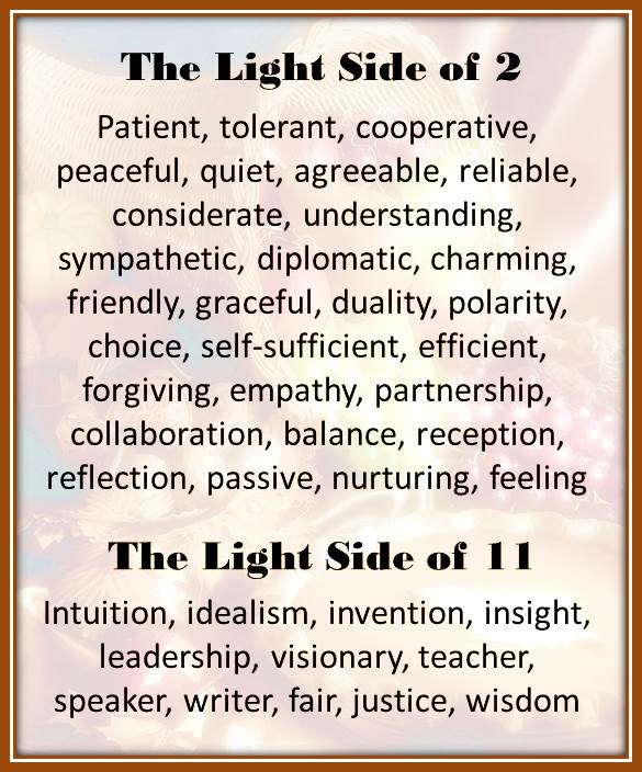The Light Side of the 2 Vibration
