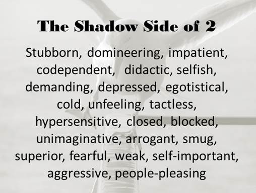 The shadow side of the 2 vibration