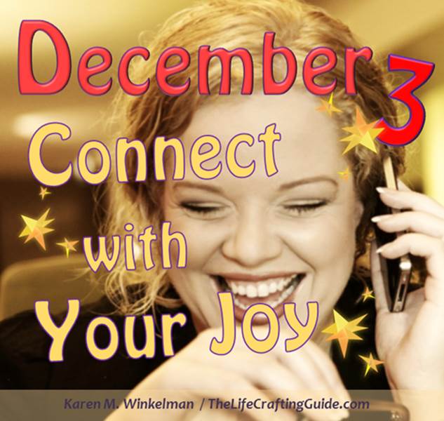 December - 3 - Connect with your joy - Girl smiling