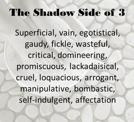 Shadow Side of the 3 vibration