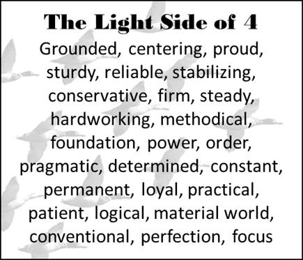 The light side of the 4 vibration
