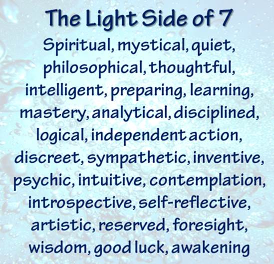 The Light Side of the 7 vibration