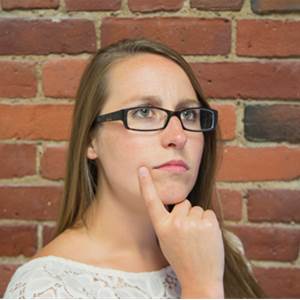girl pondering her options
